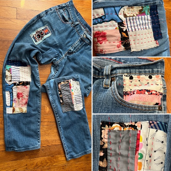 Levi’s Denim x Visible Mending Patchwork - Picture 1 of 16